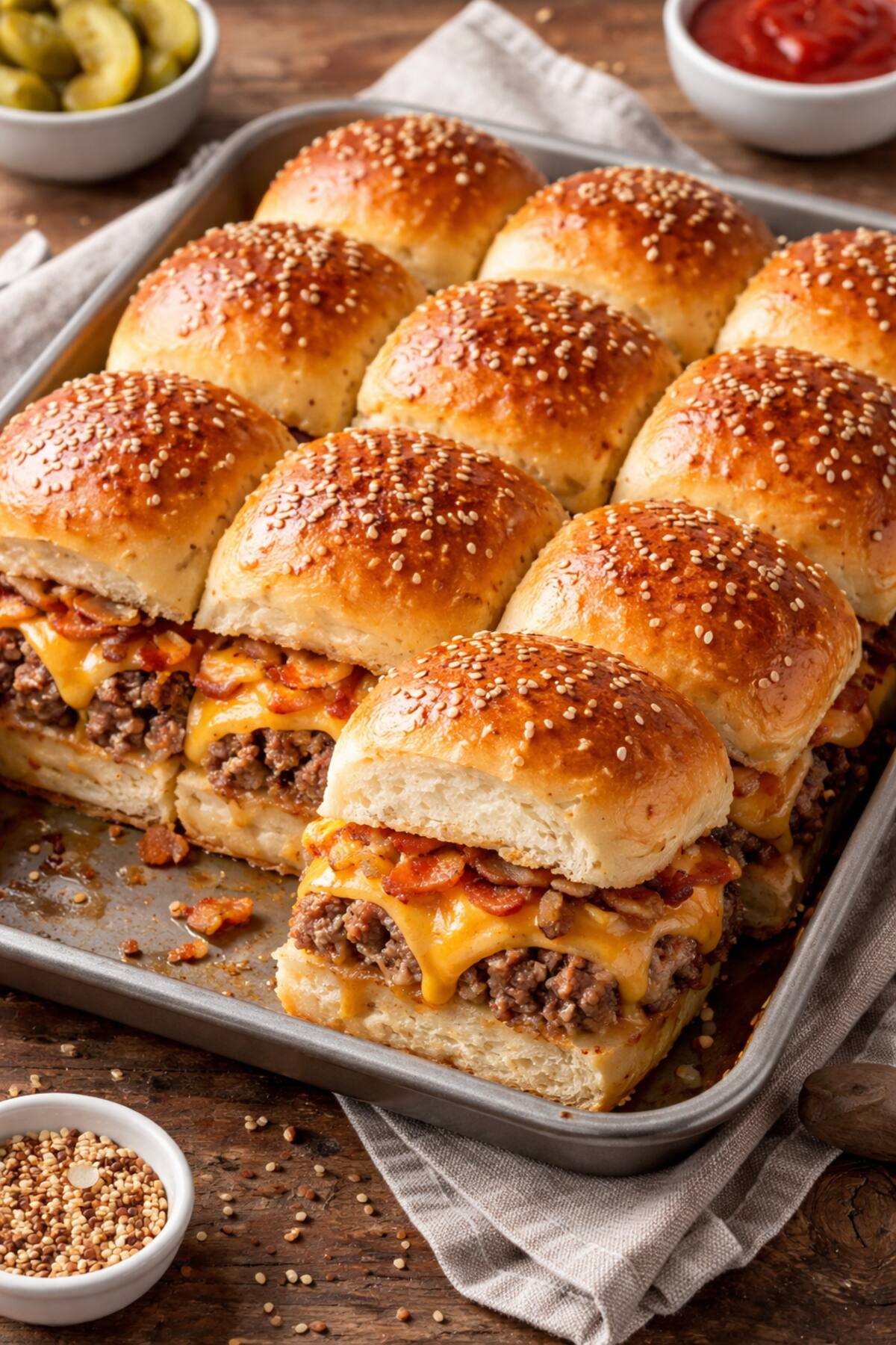 Mini Hamburguesas. (Foto: Generada por IA)