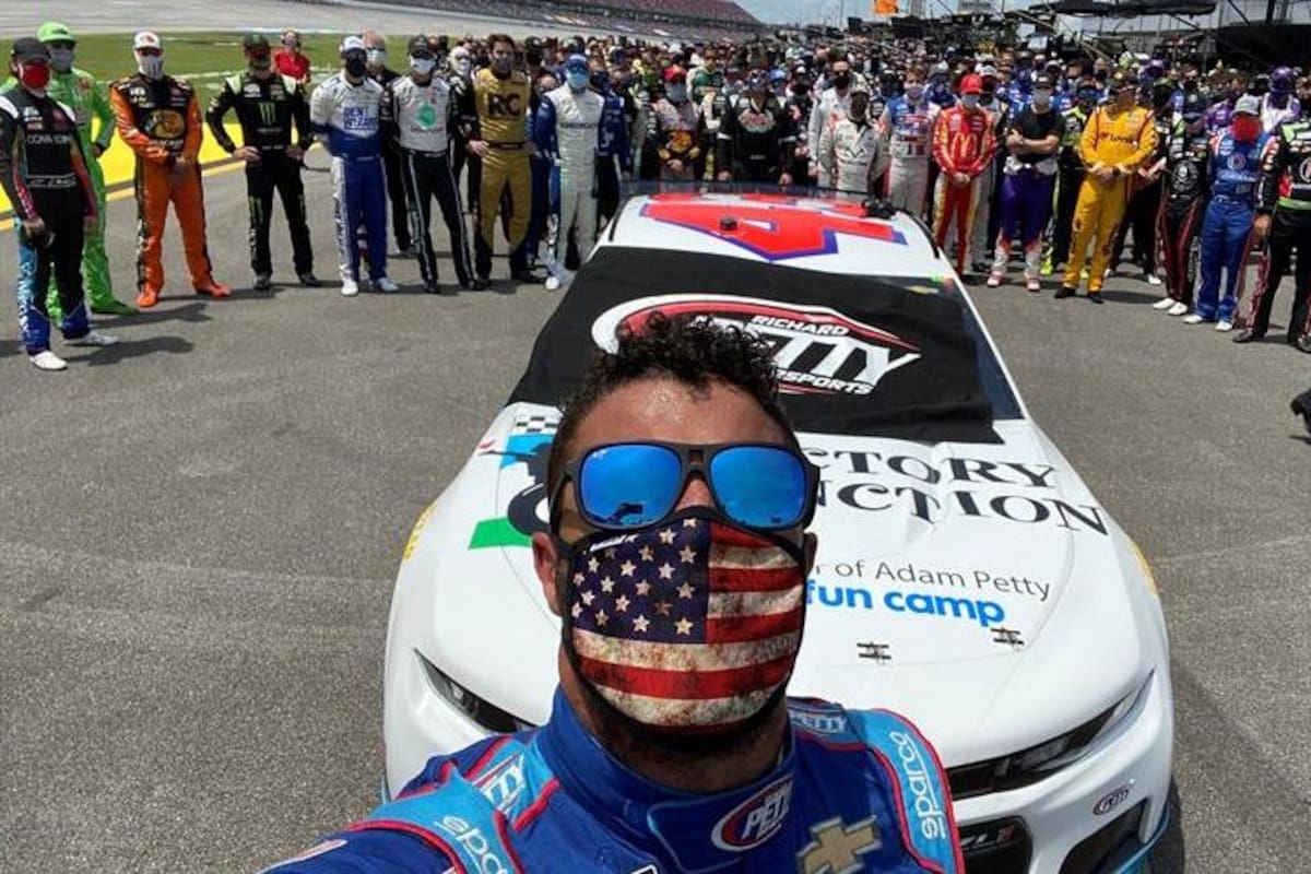 Enorme apoyo recibió Bubba Wallace por pilotos de NASCAR después de acto racista en su contra