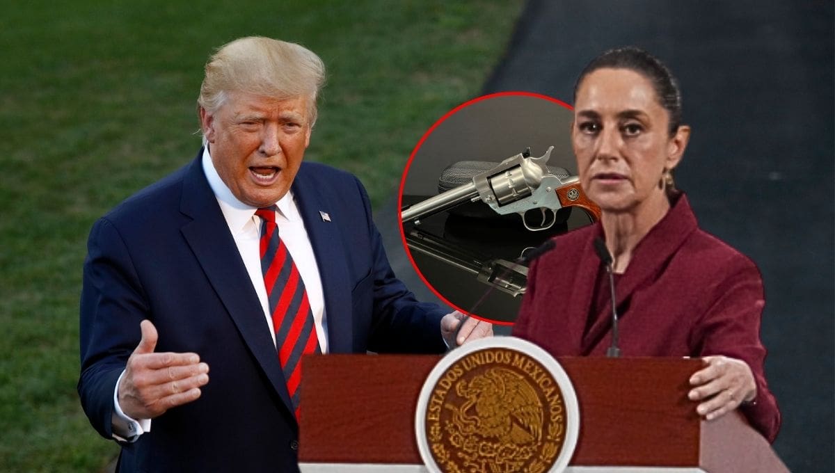 Sheinbaum insiste en reciprocidad de EEUU en el combate al tráfico de armas.
