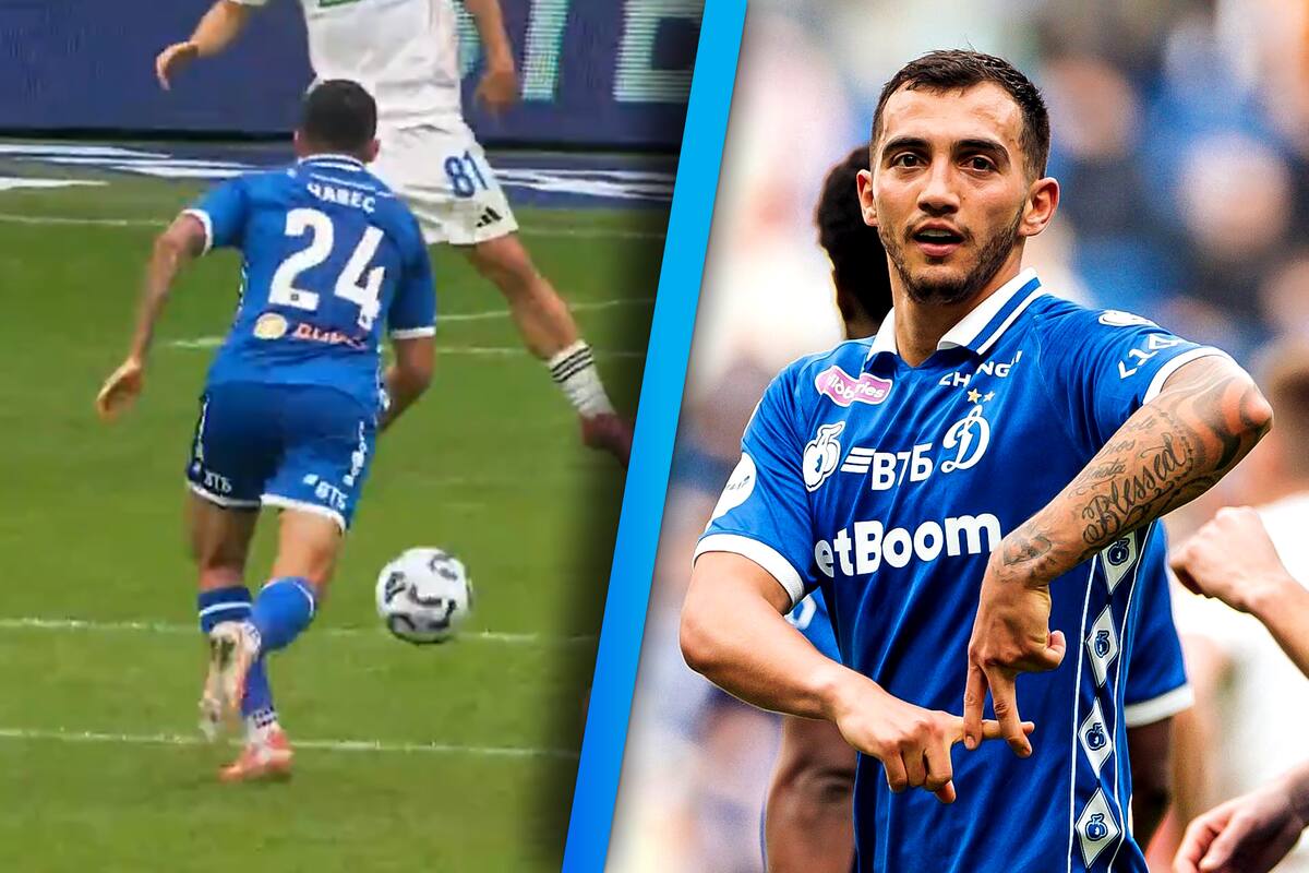 Luis Chávez anota golazo en la paliza del Dinamo de Moscú