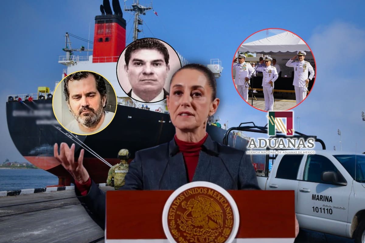 Sheinbaum aseguró que el huachicol fiscal está prácticamente terminado por las detenciones y operativos en aduanas luego de que se reveló la red de tráfico de combustible vinculados a mandos de la Semar tras la llegada del megabuque de EEUU, pero Fernando Farías Laguna sigue en Argentina y un juez detuvo la orden contra el Capitán Sol