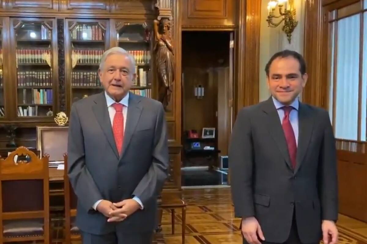 Arturo Herrera estuvo con AMLO hace unos días, antes de anunciar que tiene COVID-19