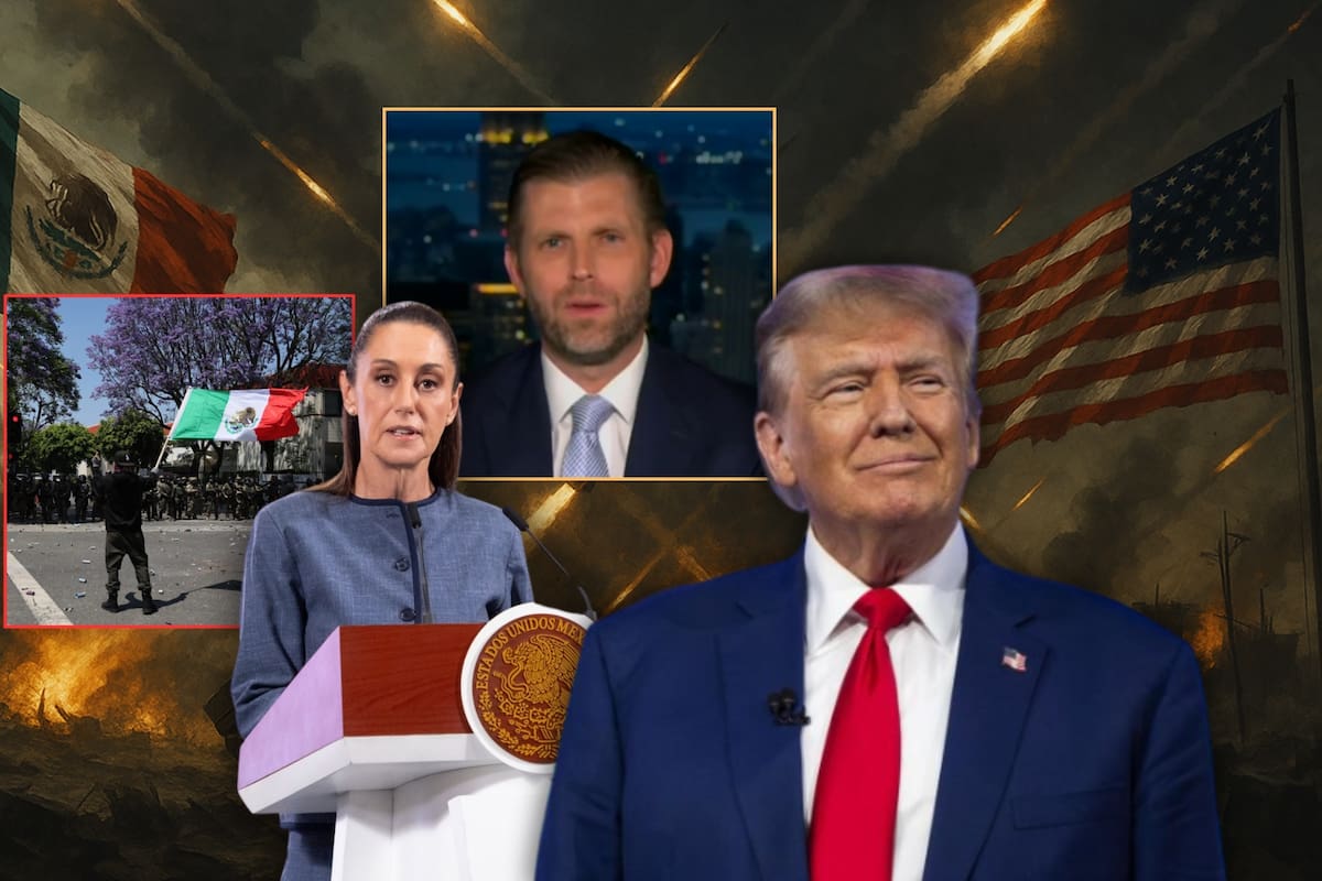 ¿Eric Trump amenazó a México? El hijo de Donald Trump dijo que si atacaran a EEUU los decapitarían “en cuatro segundos”, al comparar la hipotética situación con el conflicto entre Israel e Irán