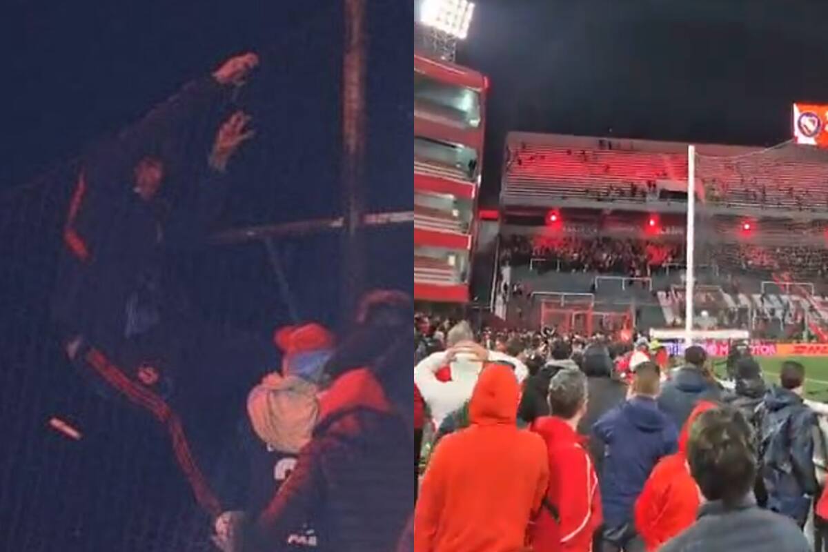 Suspenden definitivamente partido de Copa Sudamericana tras violenta pelea campal y caída de aficionado desde 30 metros (imágenes fuertes)