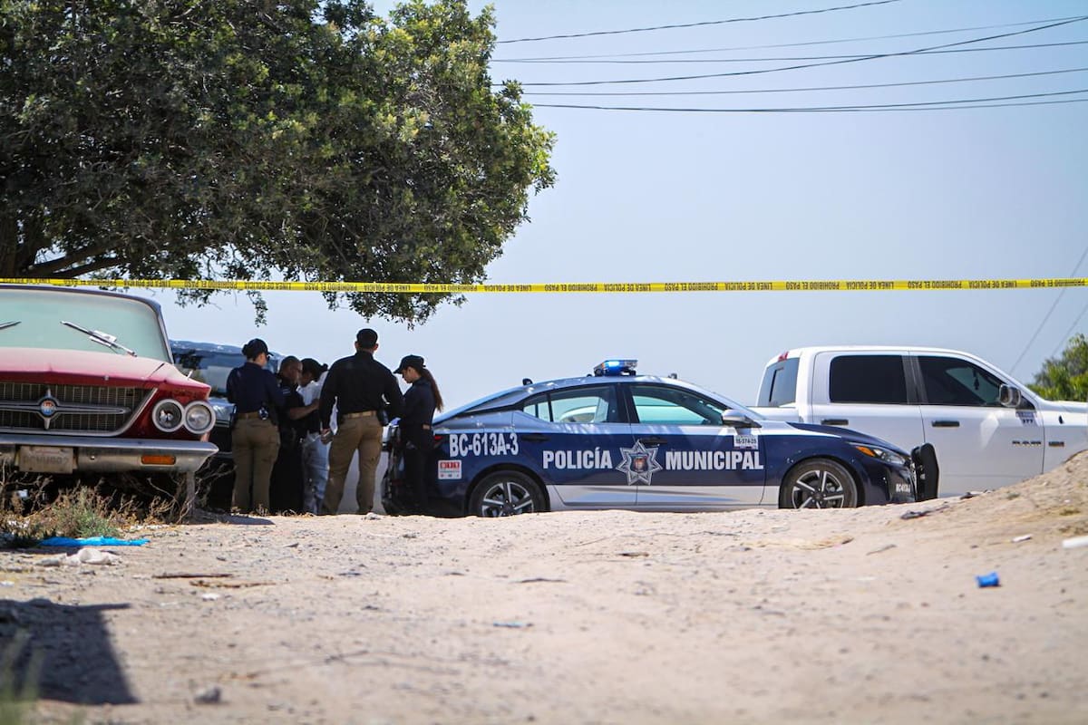 Los cuerpos fueron encontrados dentro de bolsas de plástico en la colonia Ejido Francisco Villa; hasta el momento las víctimas no han sido identificadas. Foto: Border Zoom.