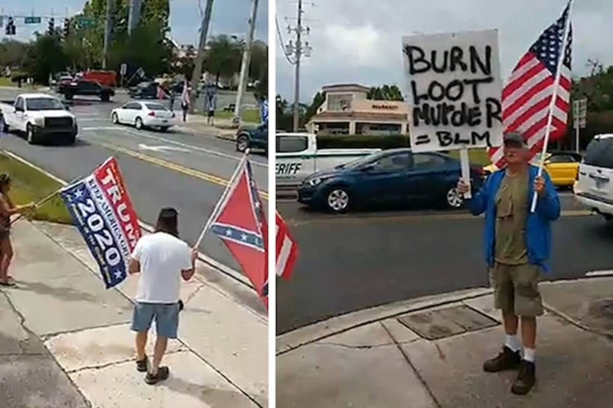 "¡Están atacando nuestra herencia blanca!": Partidarios de Trump atacan a protestantes de #BlackLivesMatter (VIDEO)