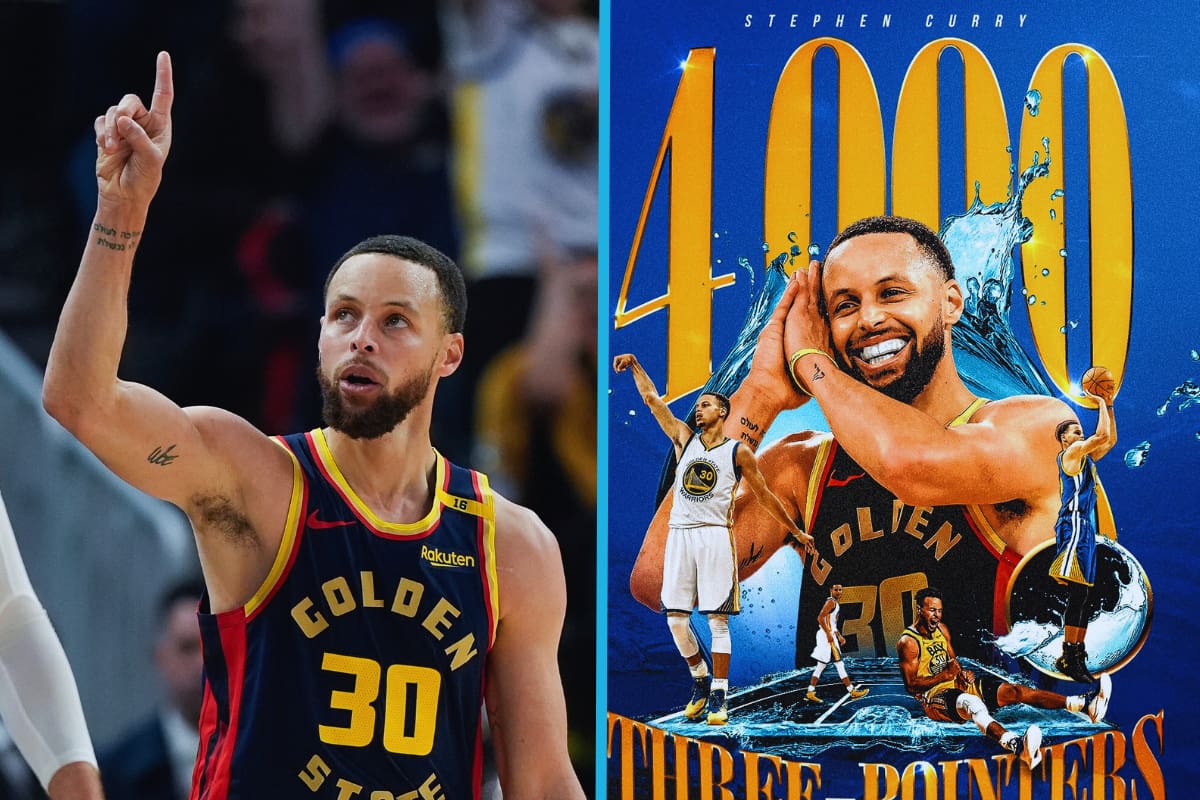 Stephen Curry logra hazaña histórica al llegar a los 4,000 triples en su carrera