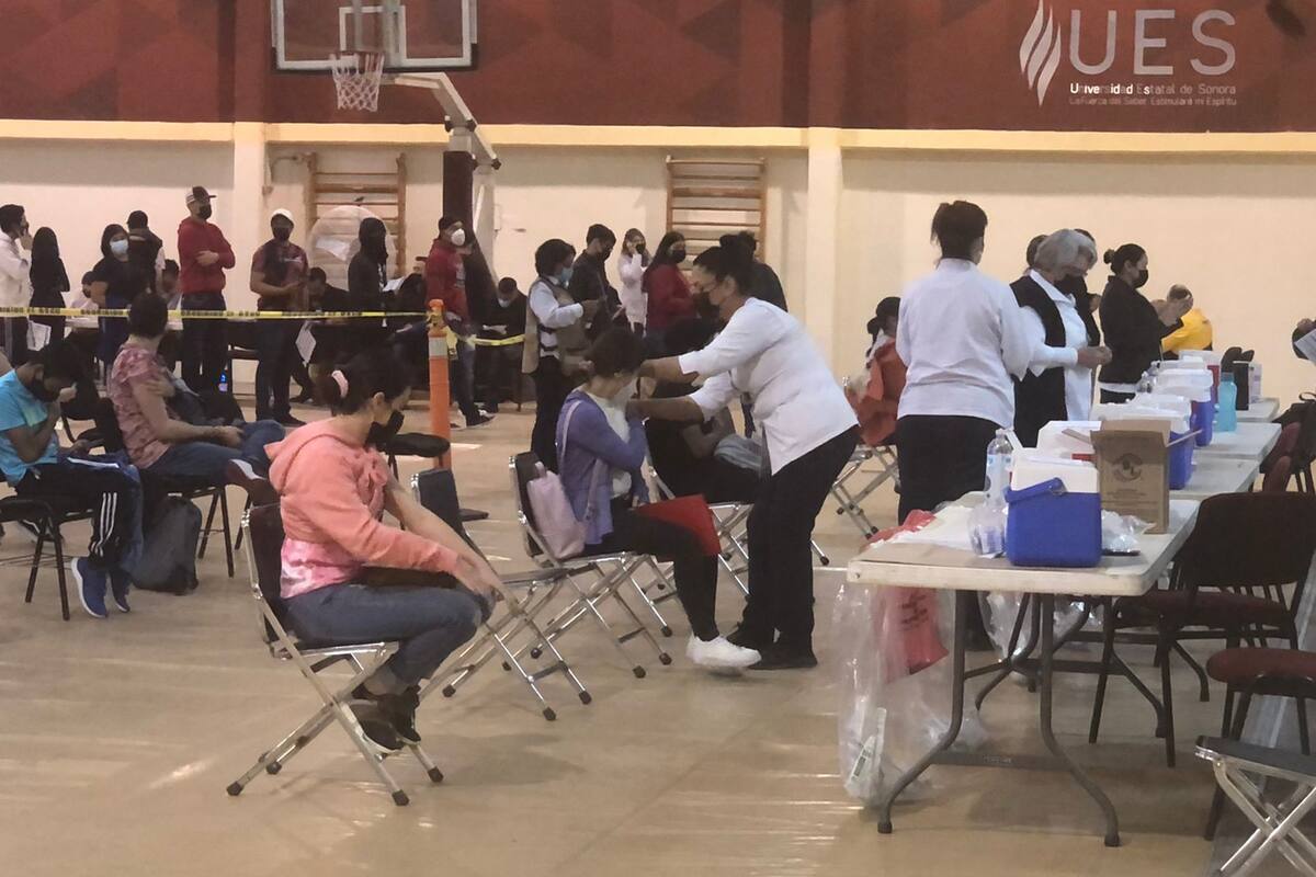 Gran afluencia de jóvenes registra el Centro de Vacunación contra Covid-19 de la UES