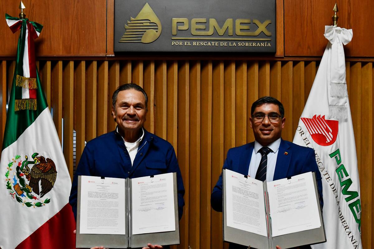 Petroleras de México y Venezuela firman acuerdo en materia de hidrocarburos