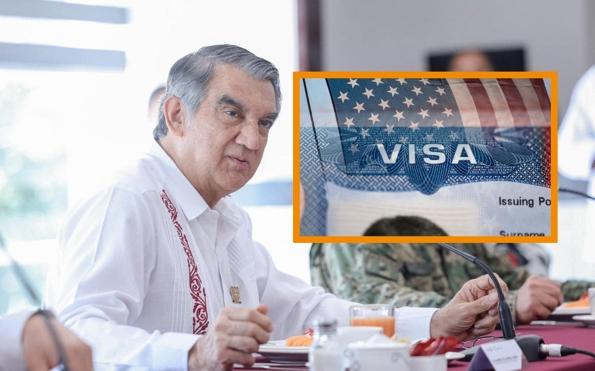 “Su visa está cancelada”, sostiene periodista de LA Times sobre Américo Villarreal tras rechazo del gobernador de Tamaulipas. | Crédito: X @Dr_AVillarreal/Canva
