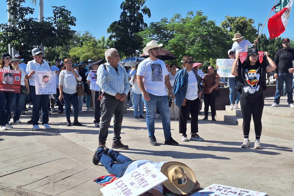 Jóvenes y familias se unen a la marchan nacional desde Ciudad Obregón para exigir seguridad y justicia