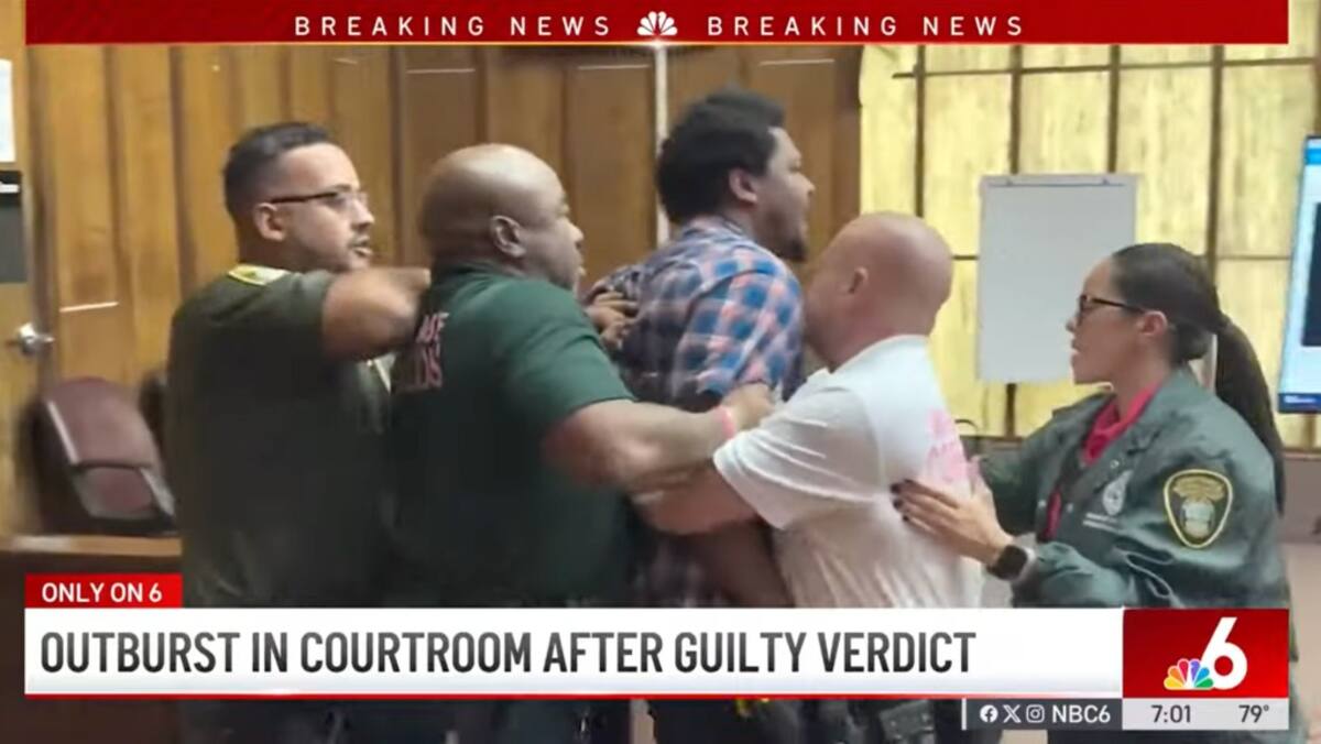 Adrian Cosby propinó insultos a los familiares de la víctima. | Crédito: Youtube/NBC 6 South Florida