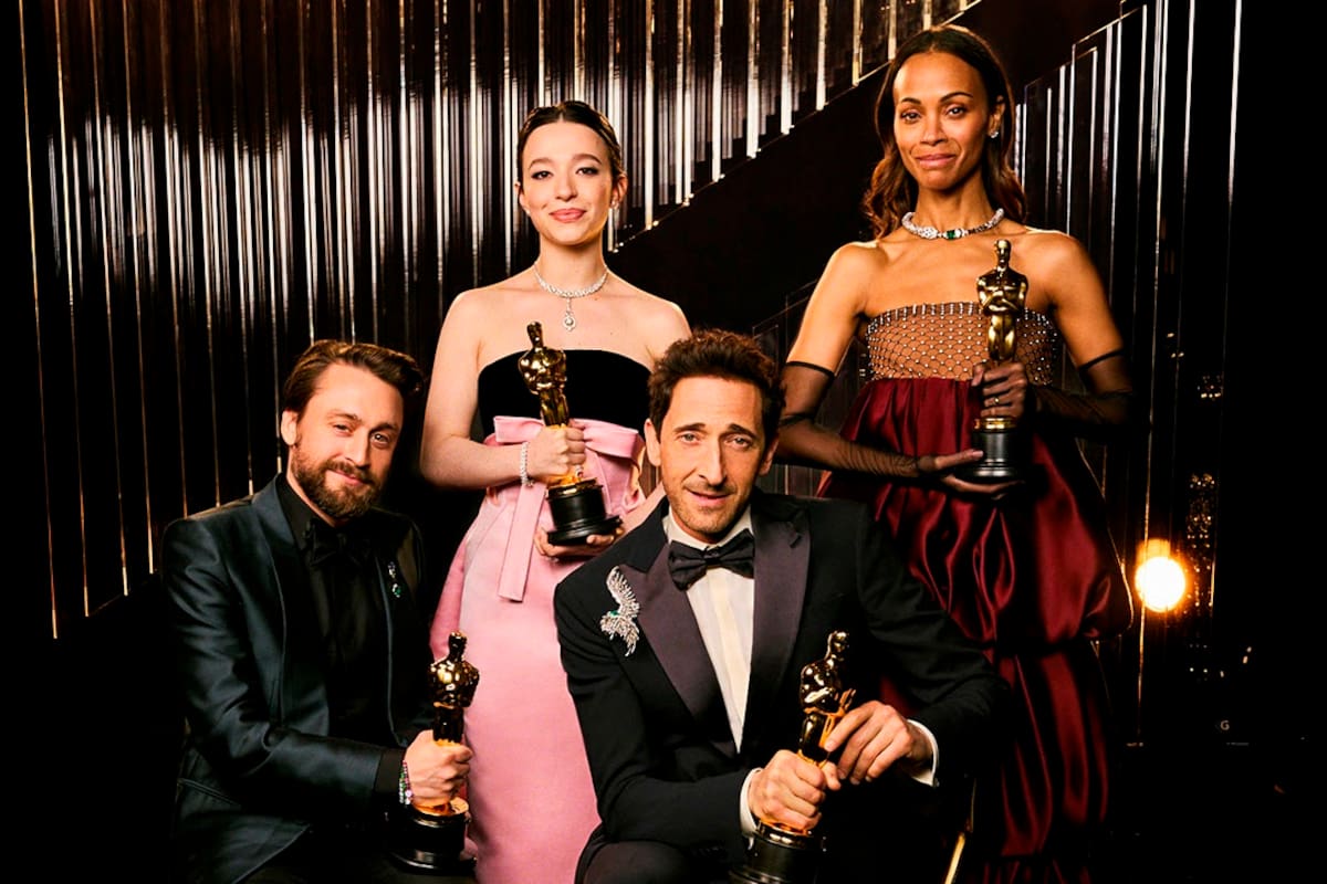 Adrien Brody, Kieran Culkin, Mikey Madison y Zoe Saldaña serán presentadores de los Oscar 2026