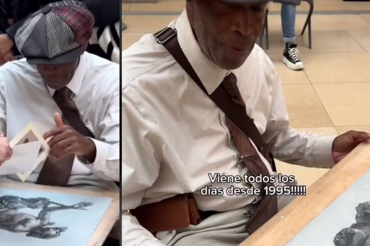 VIDEO VIRAL. Este hombre pasa más de 5 horas en un museo pintando desde 1995 y las vende por $10 dólares