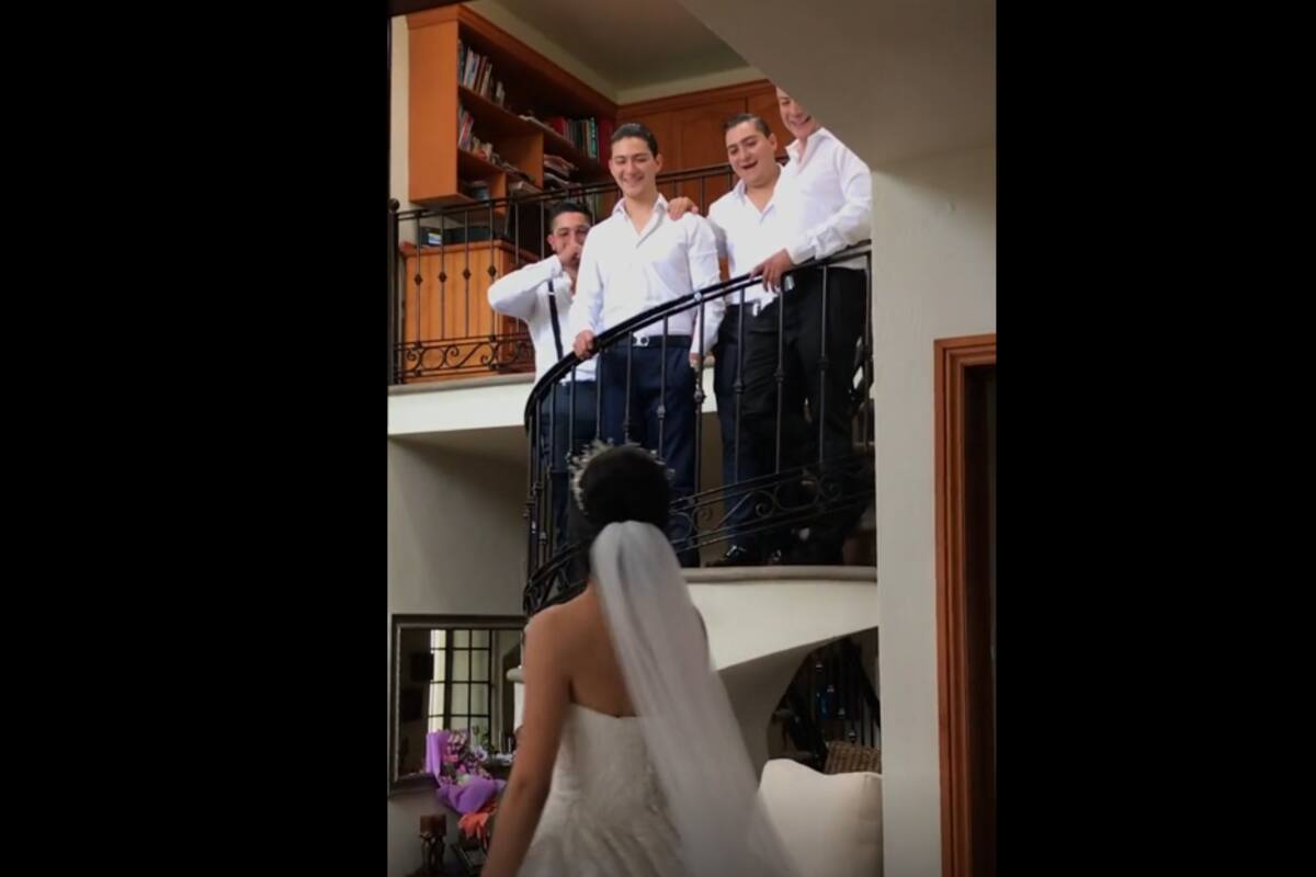TIKTOK VIRAL: Mujer comparte reacción de sus hermanosal verla vestida de novia