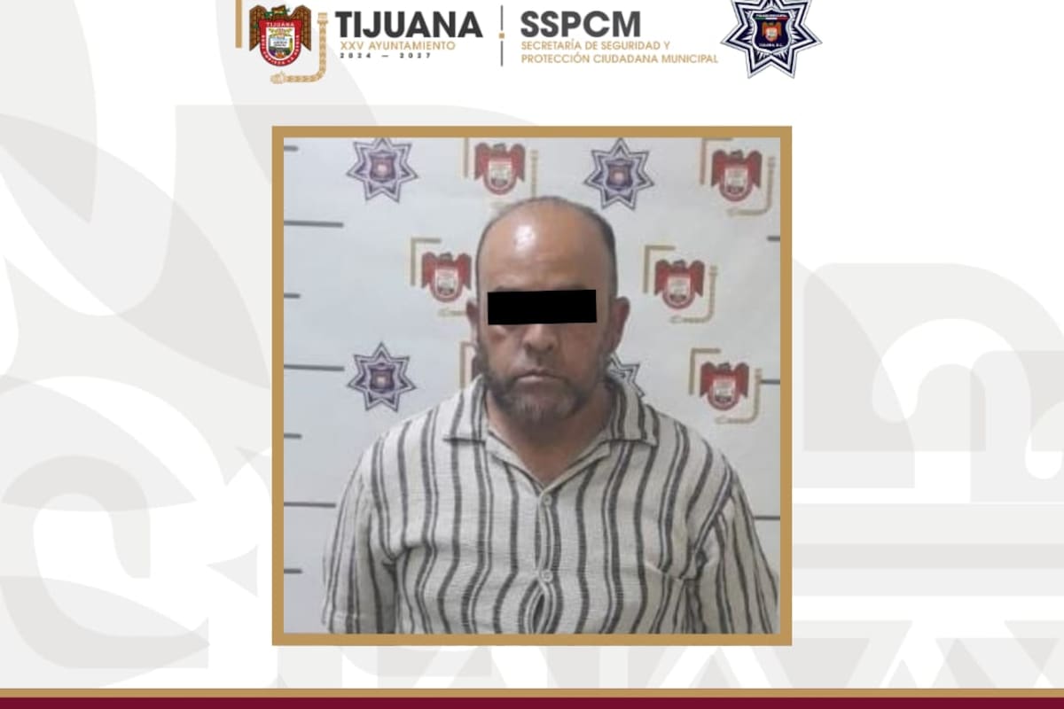 Detienen a hombre por presunto intento de robo a comercio en la colonia Las Abejas de Tijuana