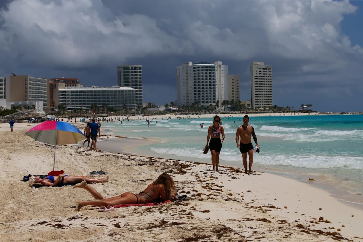 La playa de Cancún. | Crédito: AP