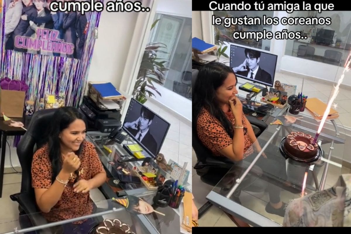 Así le cantan las mañanitas a una mujer que es fanática de los coreanos