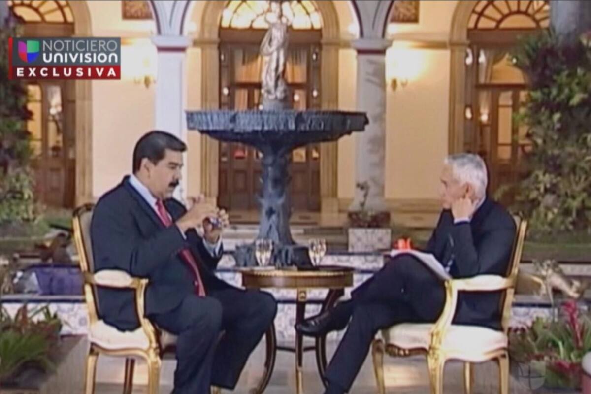 Recuperan entrevista que Jorge Ramos hizo a Nicolás Maduro