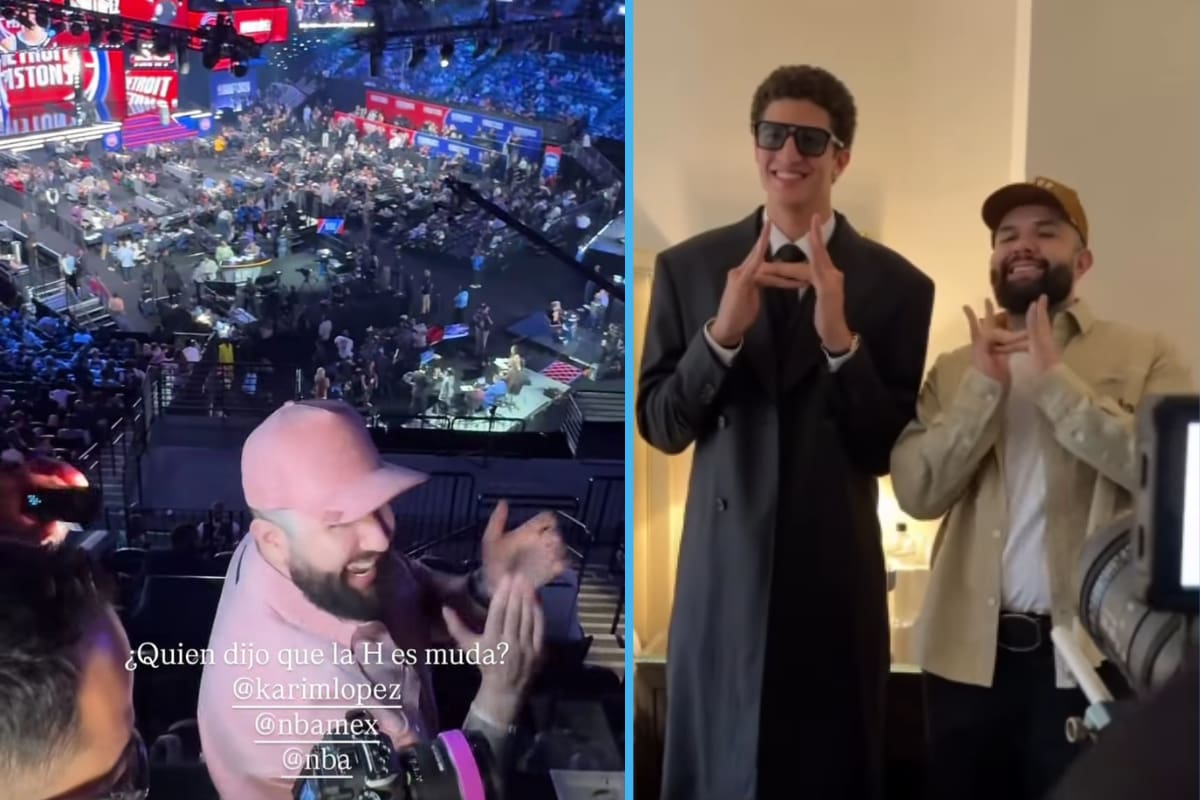 Carín León acompaña a Karim López en el Draft de la NBA 2026 y celebra el orgullo de Hermosillo