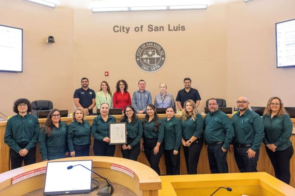 Reconocen a San Luis, Arizona por excelencia en transparencia financiera