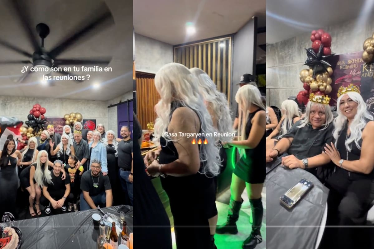 Familia se viraliza en redes por su fiesta temática de ‘House of the Dragon’