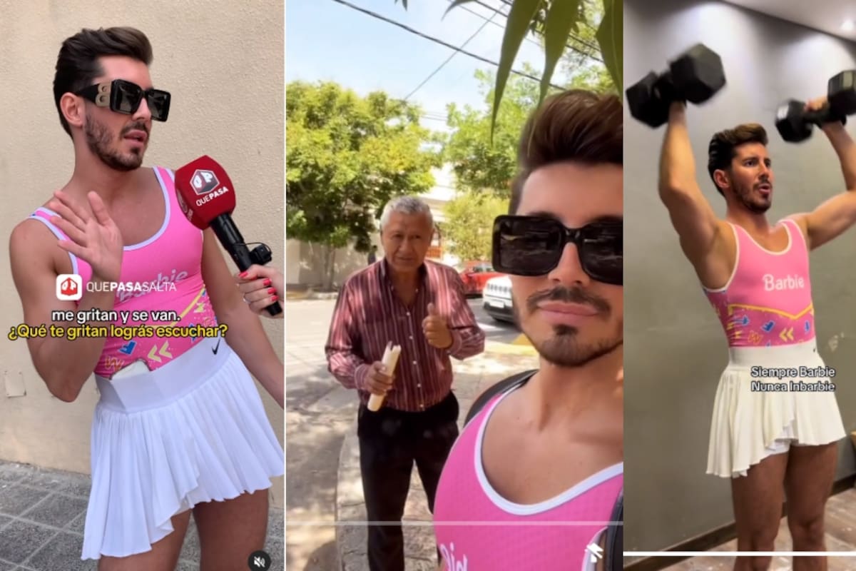 Fanático religioso le dice a un joven gay que se irá al infierno por usar falda y una camiseta rosa de Barbie