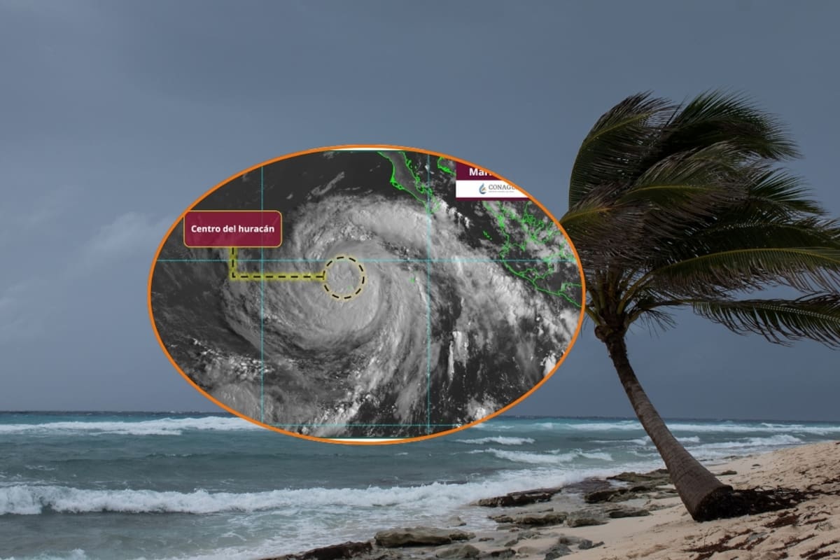 Huracán Marie de categoría 1 continúa intensificándose frente a Baja California Sur y podría subir a categoría 2 este jueves con lluvias de hasta 150 mm y oleaje de 4 metros