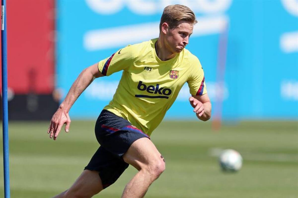 De Jong contento por regresar a los entrenamientos y reencontrarse con compañeros del Bacerlona