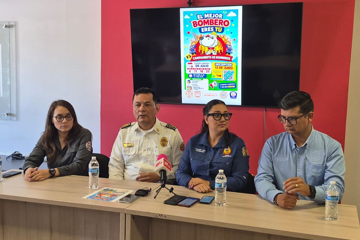 El Campamento de Verano “El Mejor Bombero Eres Tú” inicia inscripciones el 13 de junio en Hermosillo