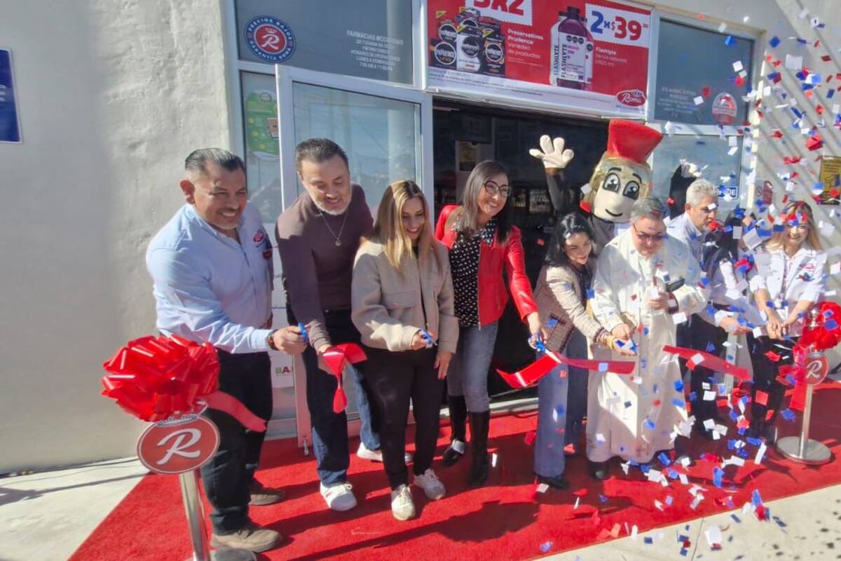 Farmacias Roma cuenta ya con 13 sucursales en Mexicali y 135 en BC