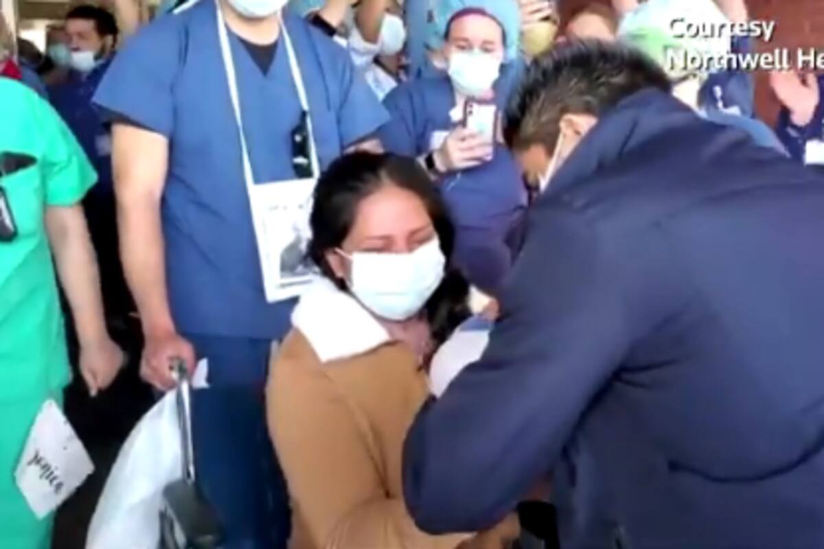 Mujer da a luz en coma con COVID-19 y abraza a su bebé recuperada en 10 días