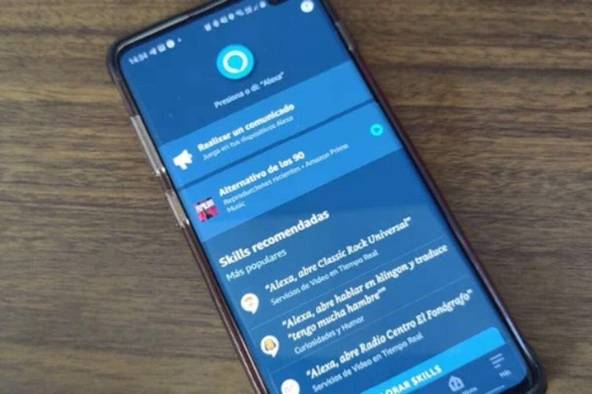 El nuevo diseño de la app de Alexa