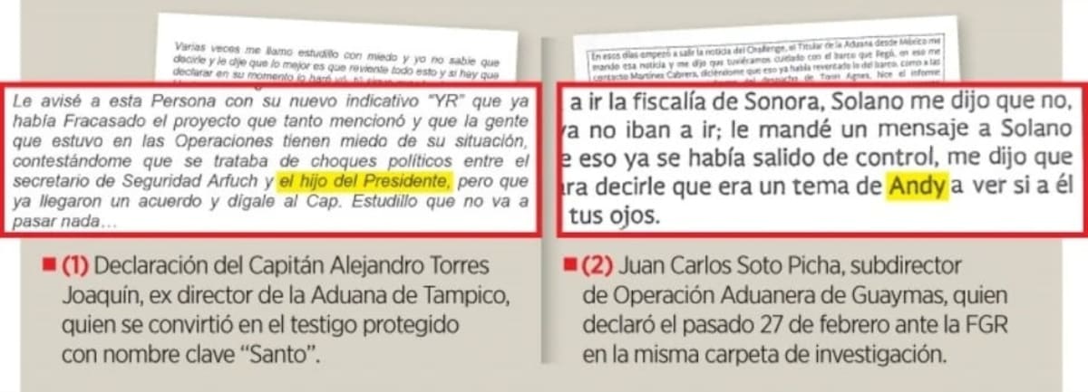 Mencionan a 'Andy' en dos testimonios por huachicol fiscal. | Crédito: Agencia Reforma