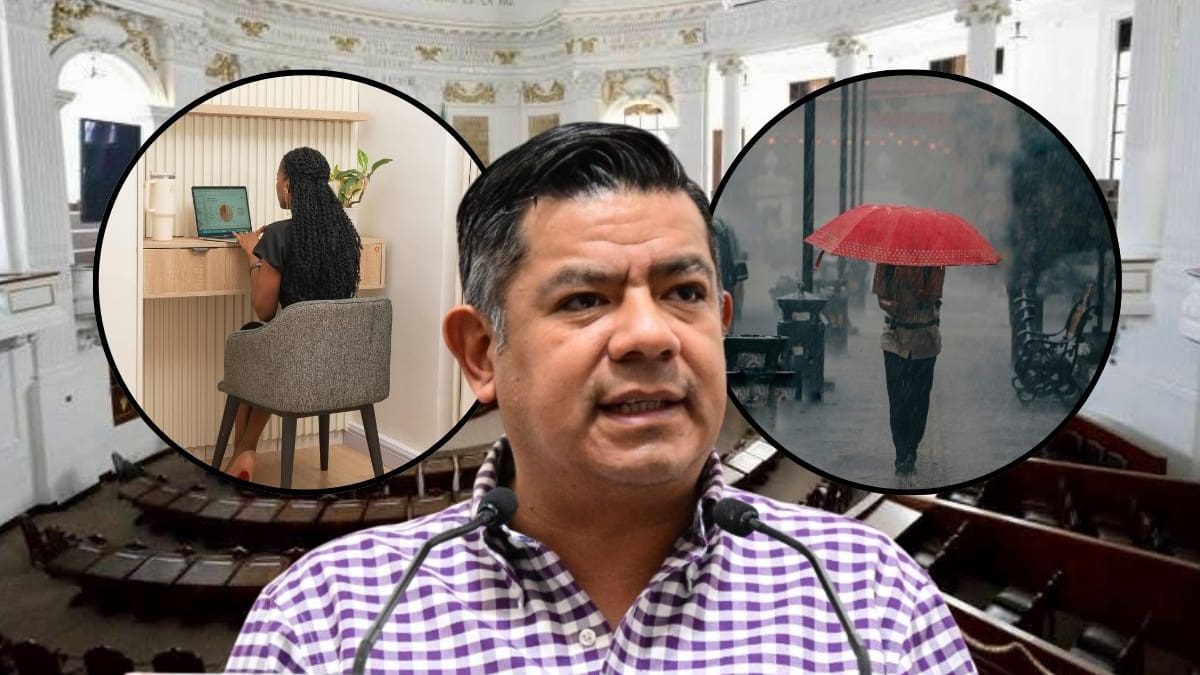 Tras lluvias intensas en la CDMX, el Congreso capitalino aprueba reforma a la Ley Federal del Trabajo que permite trabajar desde casa durante fenómenos naturales extremos que pongan en riesgo la movilidad de los trabajadores