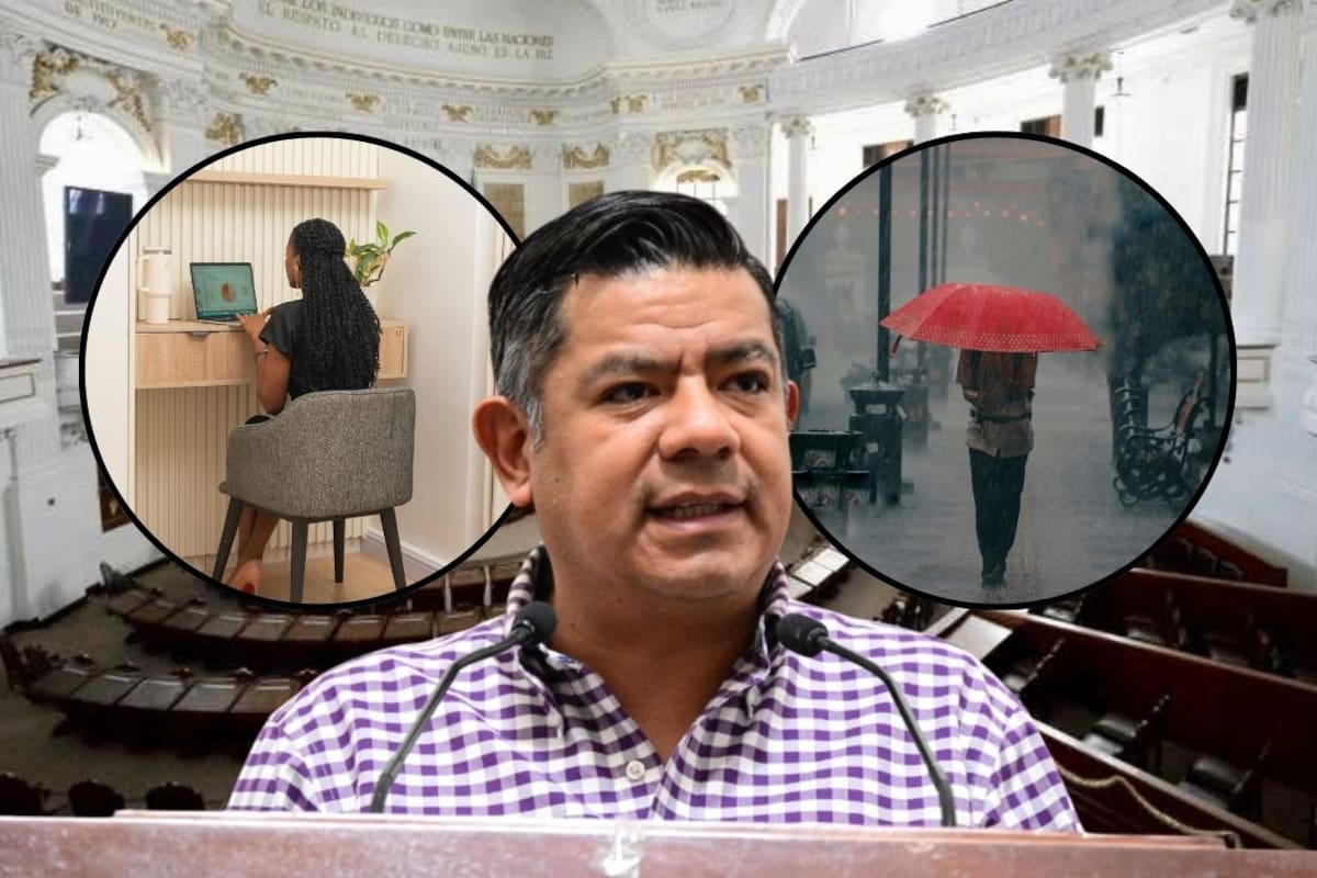 Tras lluvias intensas en la CDMX, el Congreso capitalino aprueba reforma a la Ley Federal del Trabajo que permite trabajar desde casa durante fenómenos naturales extremos que pongan en riesgo la movilidad de los trabajadores