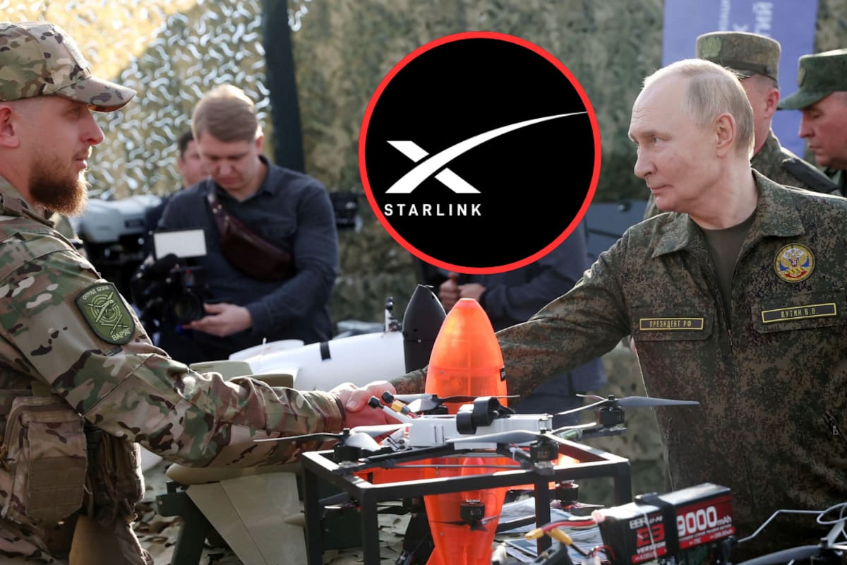 Putin afirma que Rusia ya tiene una red satelital mejor que Starlink para controlar drones de guerra en Ucrania