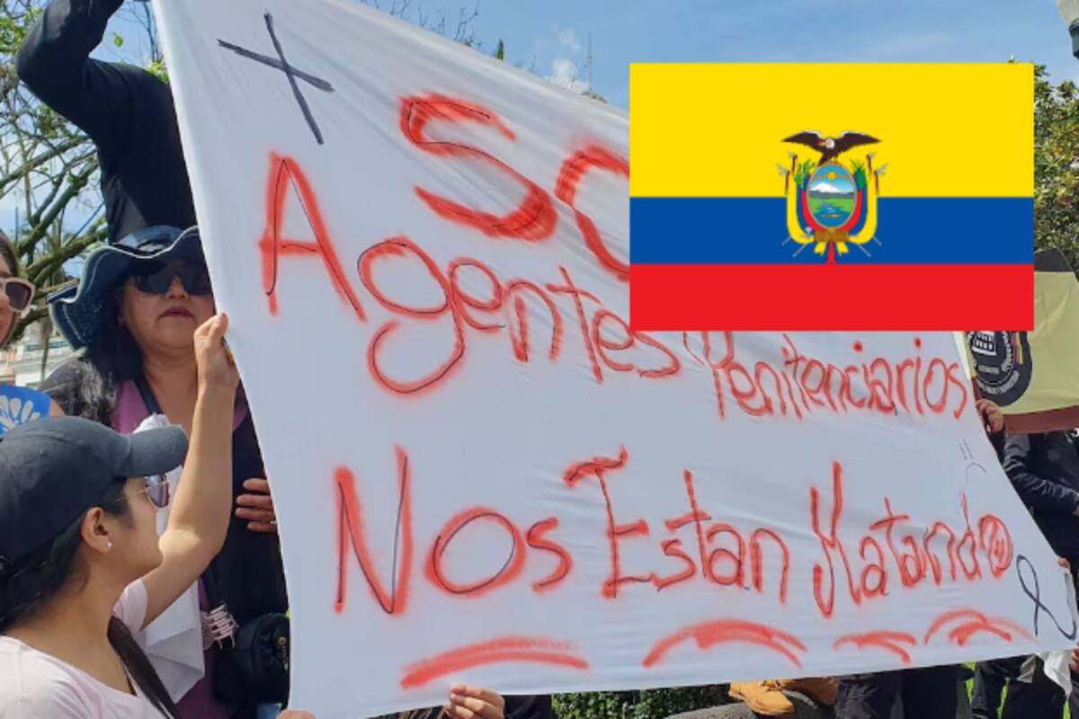 “¿Cuántos más deben morir?”: protestan guardias penitenciarios tras el asesinato de cinco compañeros en Ecuador