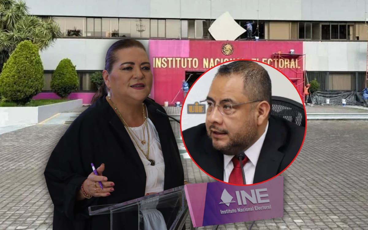 Imagen de la presidenta del INE, Guadalupe Taddei, y el titular de la UIF, Omar Reyes Colmenares. | Crédito: Especial/Agencia Reforma/Banco digital GH