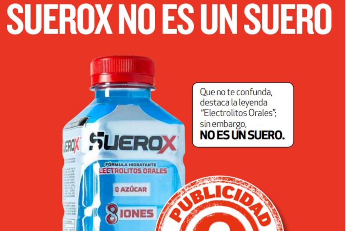 Suerox no es un suero, es publicidad engañosa: Profeco