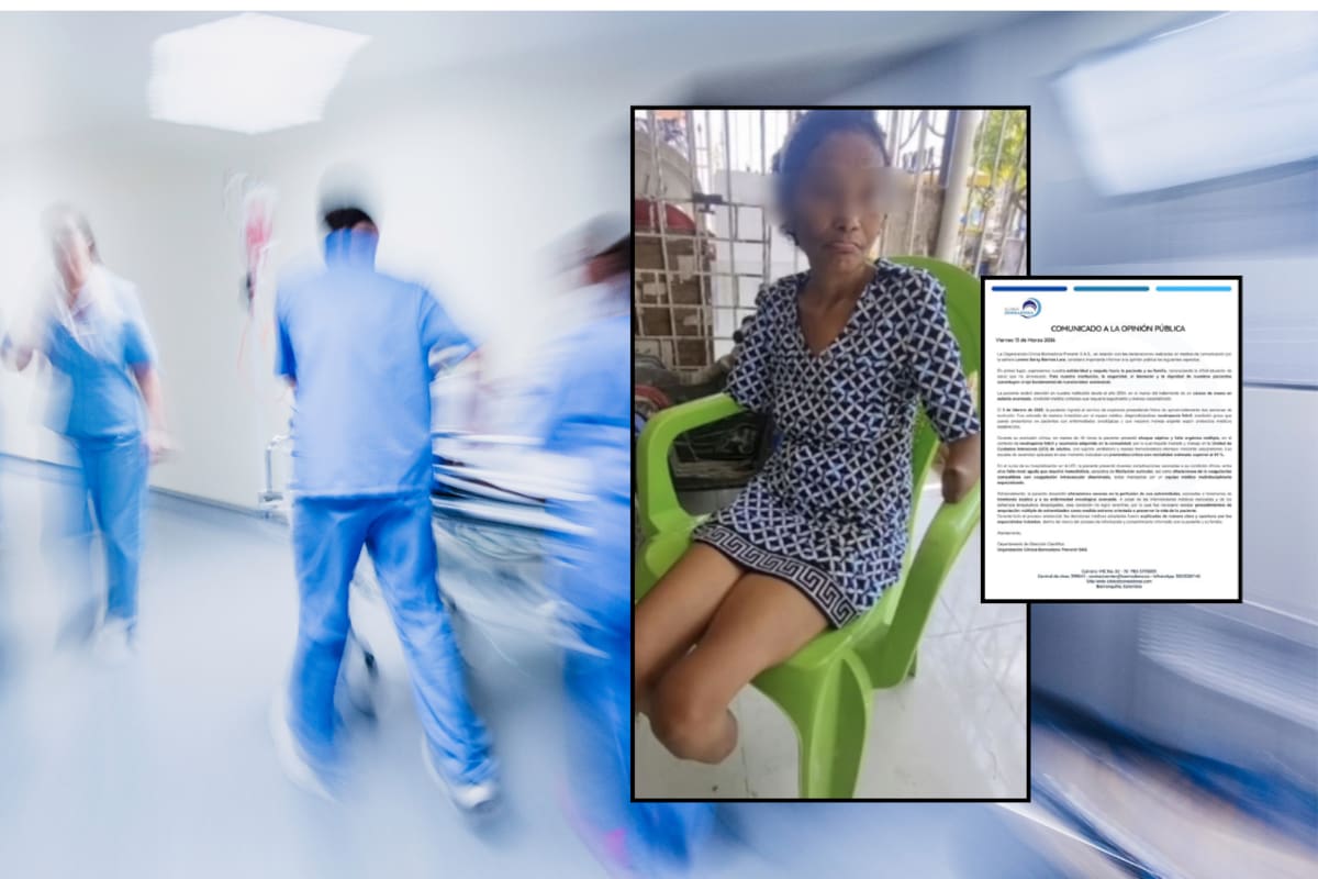 Mujer entra al hospital por fiebre y despierta sin brazos ni piernas: esto explicó la clínica en Barranquilla