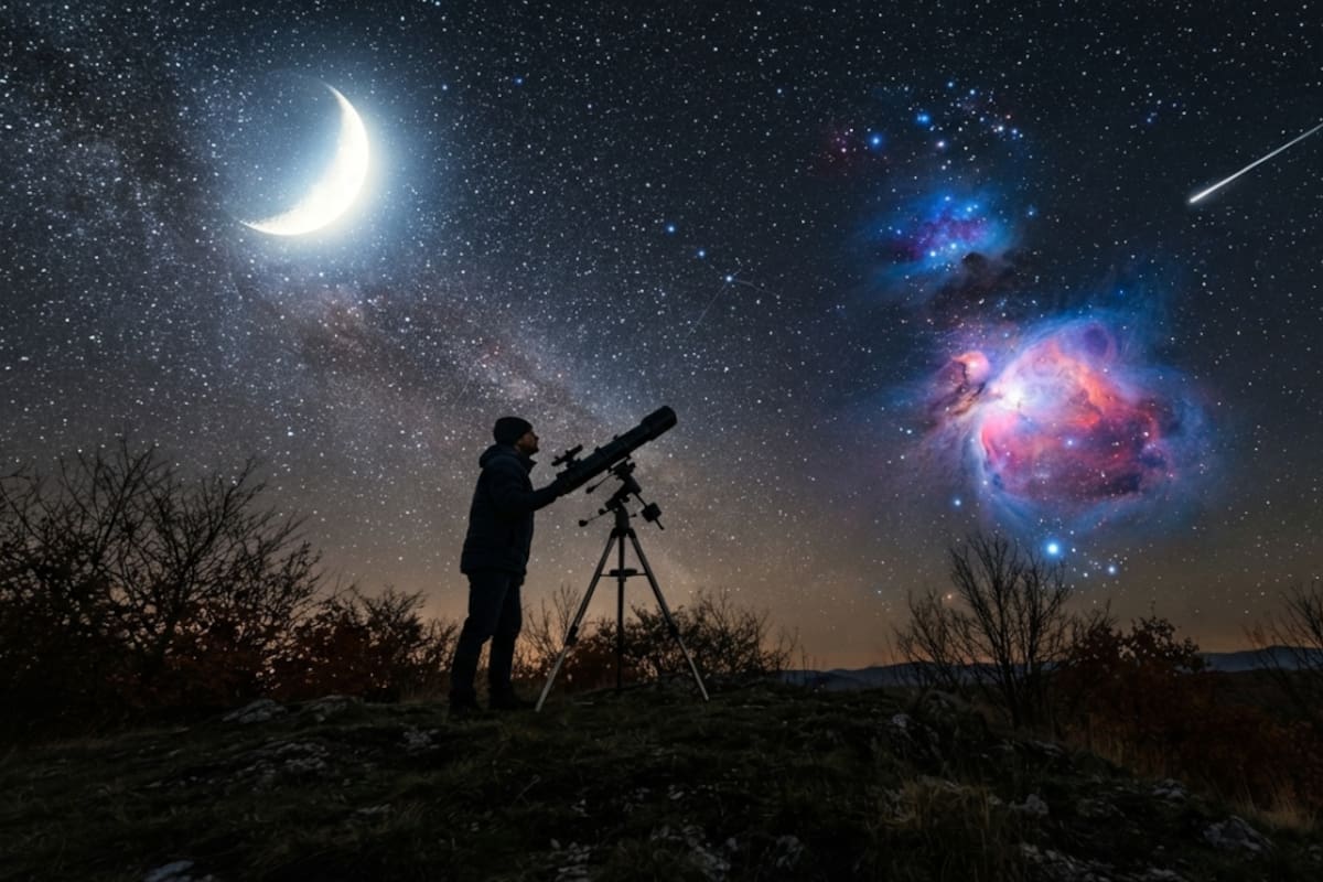 Eventos astronómicos de octubre 2026: Dracónidas, Oriónidas y Luna llena iluminarán el cielo