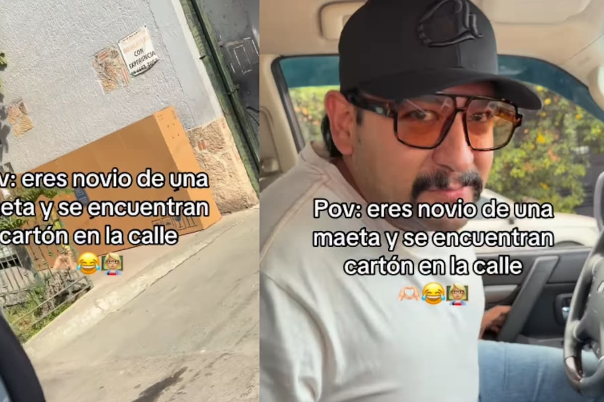 “Este es el tesoro más grande de los maestros”: joven convence a su novio de levantar una caja de televisión de la calle por ser “maeta”