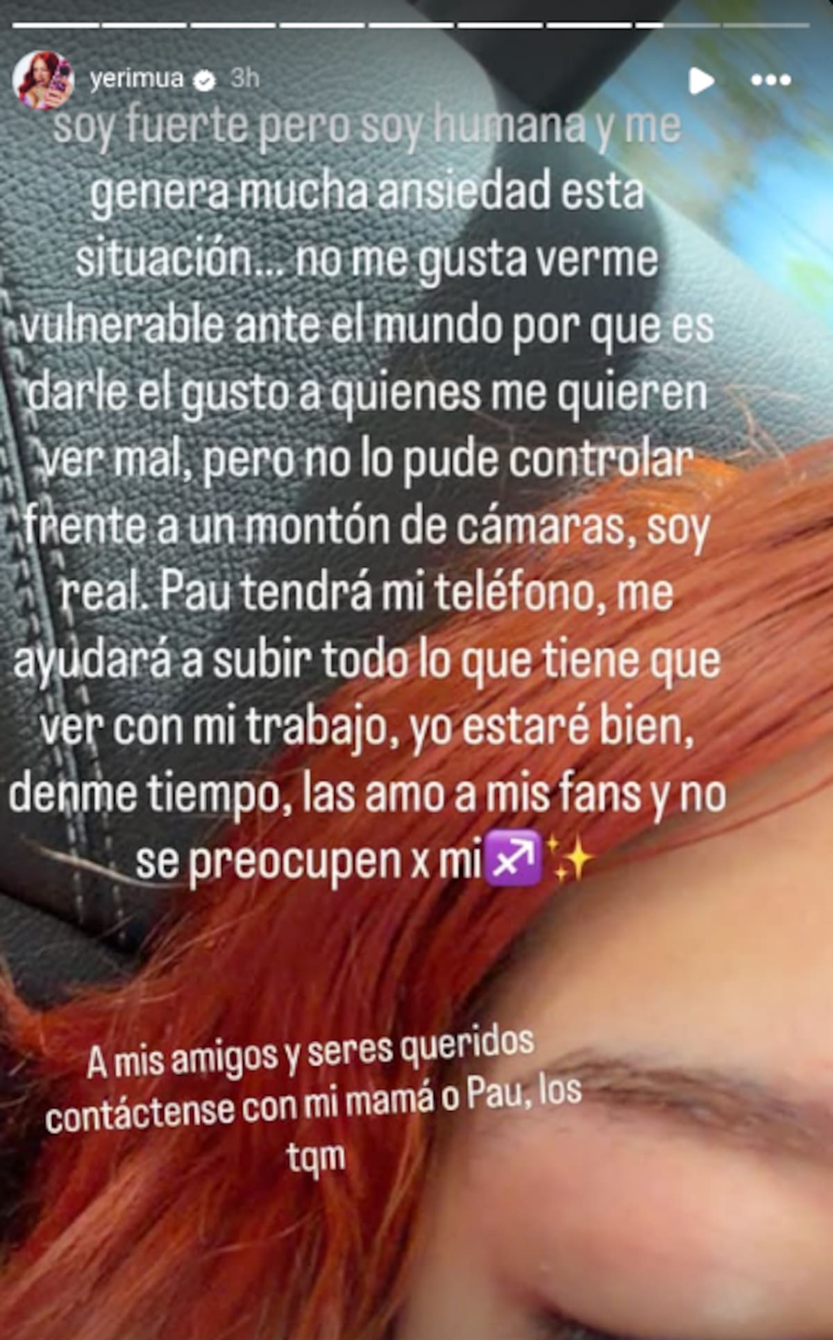 La famosa se aleja de redes.
