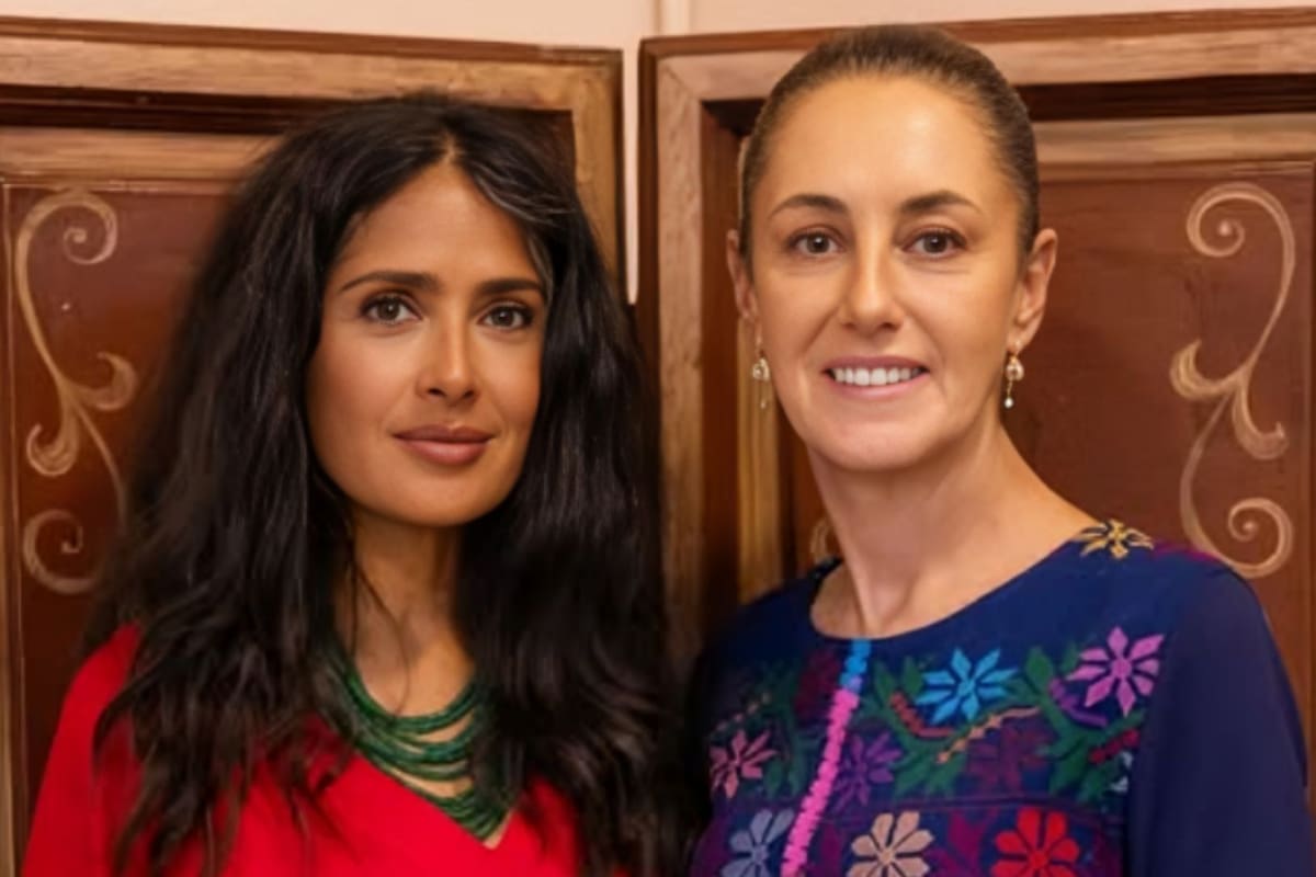 Claudia Sheinbaum se reúne con Salma Hayek en Veracruz: así fue su encuentro