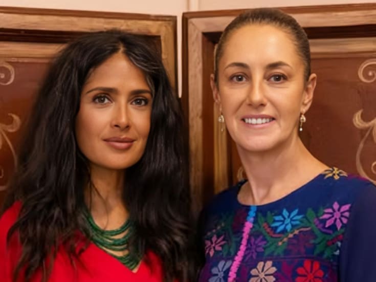 Claudia Sheinbaum se reúne con Salma Hayek en Veracruz: así fue su encuentro