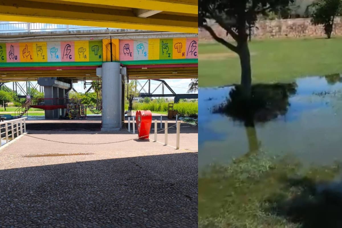 Cierran temporalmente Parque Acuático por crecida de ríos en Culiacán