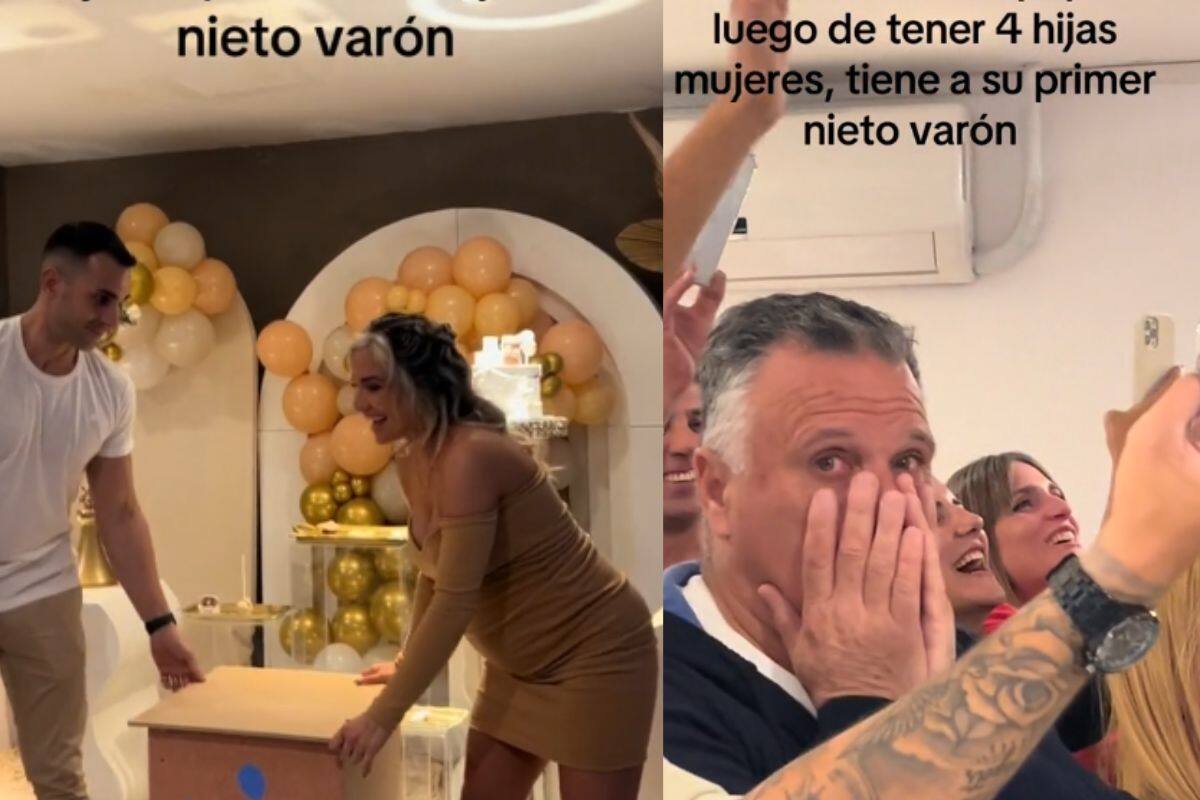 Así reaccionó un abuelo al saber que tendrá a su primer nieto varón tras cuatro nietas.