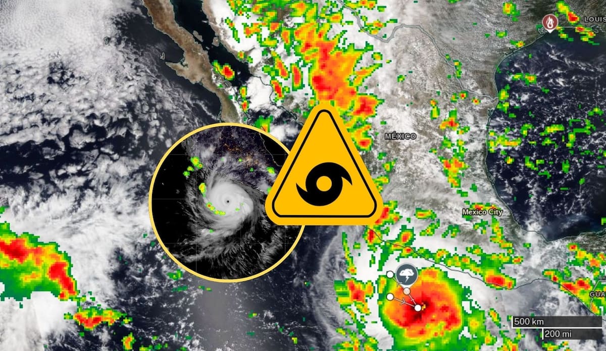 Polo avanza sobre el Pacífico mientras los pronósticos mantienen una posible curvatura hacia la península de Baja California durante los próximos días. FOTO ILUSTRATIVA: ESPECIAL