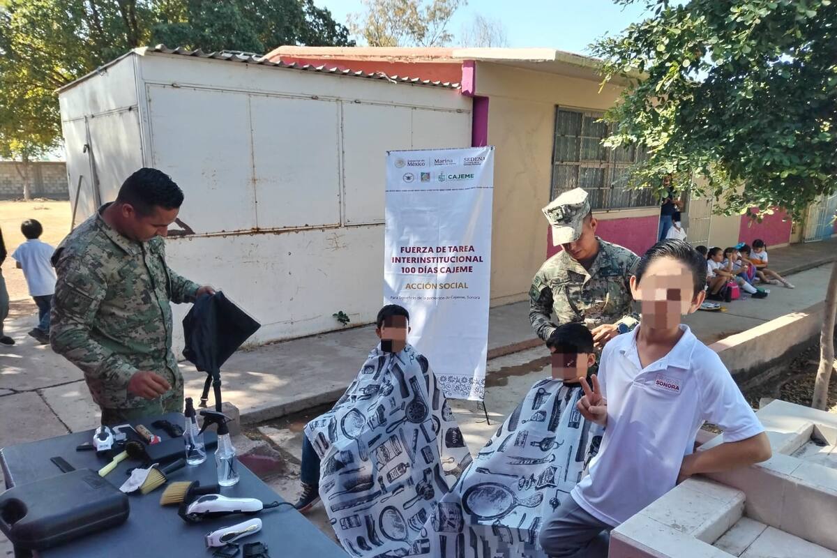 Realizan elementos de la Marina acciones sociales en Cajeme